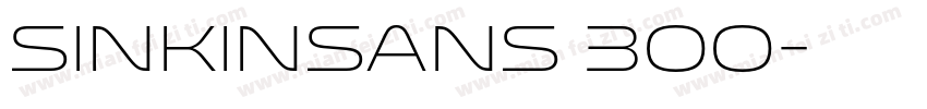 sinkinsans 300字体转换